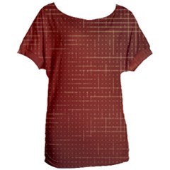 Grid Background Pattern Wallpaper Women s Oversized T-shirt by Maspions