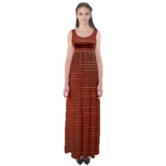 Grid Background Pattern Wallpaper Empire Waist Maxi Dress by Maspions