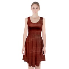 Grid Background Pattern Wallpaper Racerback Midi Dress by Maspions