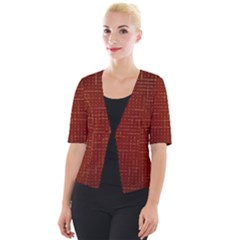 Grid Background Pattern Wallpaper Cropped Button Cardigan