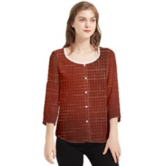 Grid Background Pattern Wallpaper Chiffon Quarter Sleeve Blouse