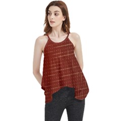 Grid Background Pattern Wallpaper Flowy Camisole Tank Top