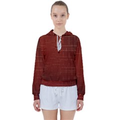 Grid Background Pattern Wallpaper Women s Tie Up Sweat