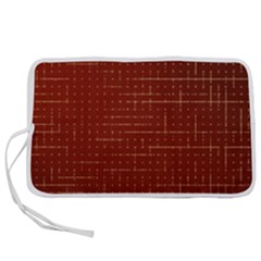 Grid Background Pattern Wallpaper Pen Storage Case (m)