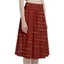 Grid Background Pattern Wallpaper A-Line Full Circle Midi Skirt With Pocket View3