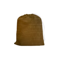 Anstract Gold Golden Grid Background Pattern Wallpaper Drawstring Pouch (medium)