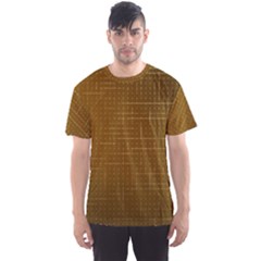 Anstract Gold Golden Grid Background Pattern Wallpaper Men s Sport Mesh T-shirt