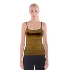 Anstract Gold Golden Grid Background Pattern Wallpaper Spaghetti Strap Top