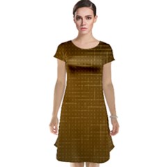 Anstract Gold Golden Grid Background Pattern Wallpaper Cap Sleeve Nightdress