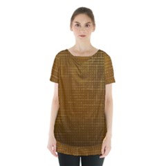 Anstract Gold Golden Grid Background Pattern Wallpaper Skirt Hem Sports Top