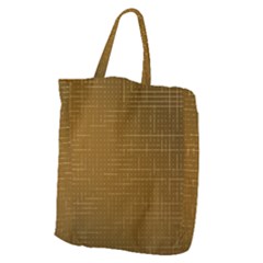 Anstract Gold Golden Grid Background Pattern Wallpaper Giant Grocery Tote by Maspions