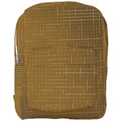 Anstract Gold Golden Grid Background Pattern Wallpaper Full Print Backpack by Maspions