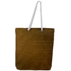 Anstract Gold Golden Grid Background Pattern Wallpaper Full Print Rope Handle Tote (large) by Maspions