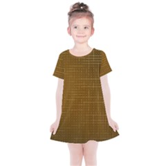 Anstract Gold Golden Grid Background Pattern Wallpaper Kids  Simple Cotton Dress