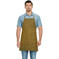 Anstract Gold Golden Grid Background Pattern Wallpaper Kitchen Apron by Maspions