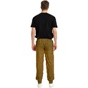 Anstract Gold Golden Grid Background Pattern Wallpaper Men s Elastic Waist Pants View2