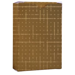 Anstract Gold Golden Grid Background Pattern Wallpaper Playing Cards Single Design (rectangle) With Custom Box