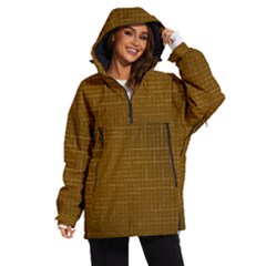 Anstract Gold Golden Grid Background Pattern Wallpaper Women s Ski And Snowboard Waterproof Breathable Jacket by Maspions