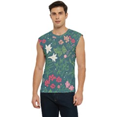 Spring Small Flowers Men s Raglan Cap Sleeve T-shirt by AlexandrouPrints