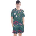 Spring small flowers Men s Mesh T-Shirt and Shorts Set View1