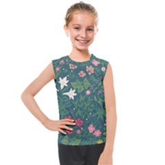 Spring Small Flowers Kids  Mesh Tank Top by AlexandrouPrints