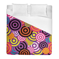 Abstract Circles Background Retro Duvet Cover (full/ Double Size) by Ravend