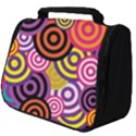 Abstract Circles Background Retro Full Print Travel Pouch (Big) View1