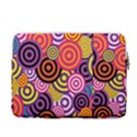 Abstract Circles Background Retro 15  Vertical Laptop Sleeve Case With Pocket View2