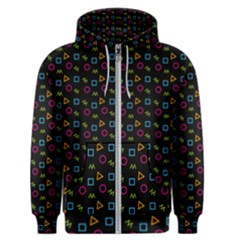 Background Ornamental Pattern Men s Zipper Hoodie