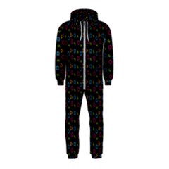 Background Ornamental Pattern Hooded Jumpsuit (kids)