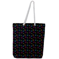 Background Ornamental Pattern Full Print Rope Handle Tote (large)