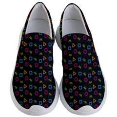 Background Ornamental Pattern Women s Lightweight Slip Ons