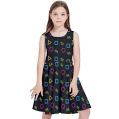 Background Ornamental Pattern Kids  Skater Dress