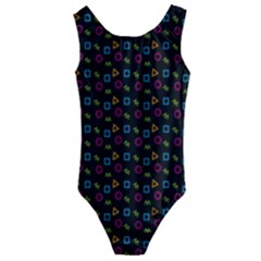 Background Ornamental Pattern Kids  Cut-out Back One Piece Swimsuit