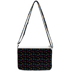 Background Ornamental Pattern Double Gusset Crossbody Bag