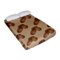 Coffee Beans Pattern Texture Fitted Sheet (Full/ Double Size) View2