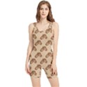 Coffee Beans Pattern Texture Women s Wrestling Singlet View1