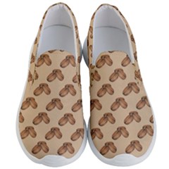 Coffee Beans Pattern Texture Men s Lightweight Slip Ons