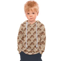 Coffee Beans Pattern Texture Kids  Overhead Hoodie