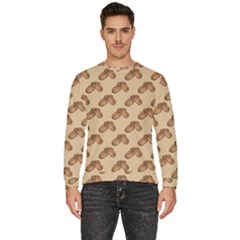 Coffee Beans Pattern Texture Men s Fleece Sweatshirt