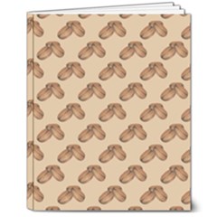 Coffee Beans Pattern Texture 8  X 10  Softcover Notebook by Maspions