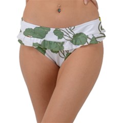 Nasturtium Flower Plant Leaves Frill Bikini Bottoms