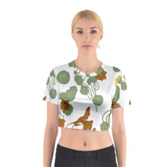 Nasturtium Flower Plant Leaves Cotton Crop Top