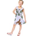 Nasturtium Flower Plant Leaves Kids  Tunic Dress View1