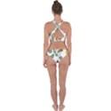 Nasturtium Flower Plant Leaves Cross Back Hipster Bikini Set View2