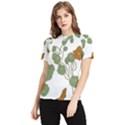 Nasturtium Flower Plant Leaves Women s Short Sleeve Rash Guard View1