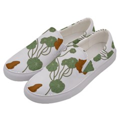 Nasturtium Flower Plant Leaves Men s Canvas Slip Ons