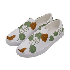 Nasturtium Flower Plant Leaves Women s Canvas Slip Ons