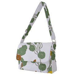 Nasturtium Flower Plant Leaves Full Print Messenger Bag (s)