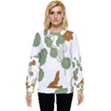 Nasturtium Flower Plant Leaves Hidden Pocket Sweatshirt View1